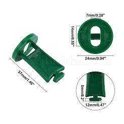 プラスチック温室フック  植物フラワーハンガー  温室ガジェット吊り下げツール  濃い緑  30x20mm&nbsp;FIND-WH0045-26