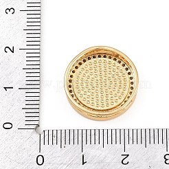 Brass Micro Pave Cubic Zirconia with Enamel Beads&nbsp;KK-L275-61G-01