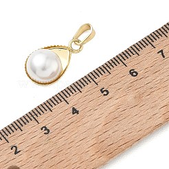 Brass & Shell Pearl Pendants&nbsp;PALLOY-JF05622