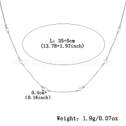 S925シルバービーズネックレス、幾何学的なペンダント付き、女性のためのエレガントなカジュアルジュエリー&nbsp;DH9261