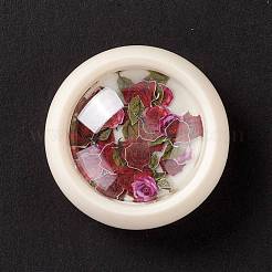 Diyクリスタルエポキシ樹脂材料充填  ネイルアートスパンコール  子鹿  ジュエリー作りの工芸品  透明な使い捨てプラスチックチューブ/ボックス付き  淡いバイオレットレッド  4~6x3~6x0.1mm&nbsp;DIY-E036-19