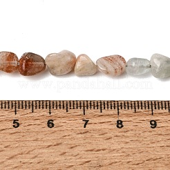 天然アルーシャサンストーンビーズ連売り  ナゲット  タンブルストーン  6~8x5~8x4~5.5mm  穴：1mm  約52~53個/連  15.75''（40~40.5センチメートル）&nbsp;GG-CBAC13F-A03-01