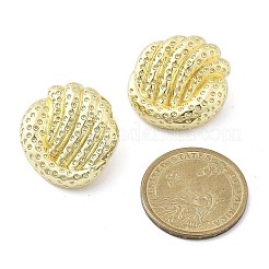 Brass Stud Earrings for Women&nbsp;EJEW-U035-01G