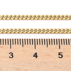 ユニセックス PVD 真空メッキ 304 ステンレススチール カーブチェーン/ツイストチェーンネックレス  長持ちメッキ  カニカン付き  ゴールドカラー  23.4インチ（59.5cm）&nbsp;STAS-D0002-34G