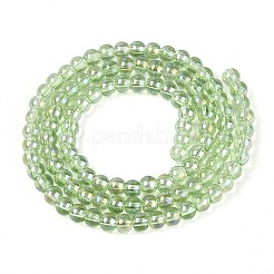 Electroplate Transparent Glass Beads Strands&nbsp;GLAA-T032-T4mm-AB17