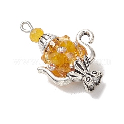 Glass Seed Beaded Pendants&nbsp;PALLOY-MZ01273-03