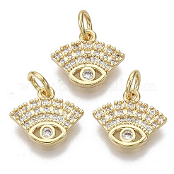 Brass Micro Pave Cubic Zirconia Charms&nbsp;ZIRC-S067-004-NF