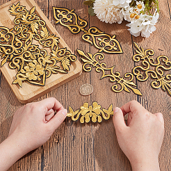 10Pcs 5 Style Ethnic Style Polyester Metallic Thread Embroidery Iron on Applique Patch&nbsp;PATC-NB0001-21