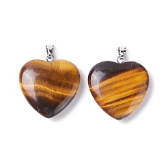 Natural Tiger Eye Pendants&nbsp;G-G956-B42-FF