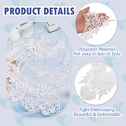 4Pcs 4 Styles Polyester Computerized Embroidery Collar&nbsp;DIY-TA0015-71