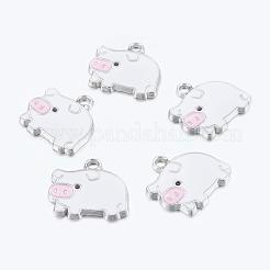 Zinc Alloy Enamel Pendants&nbsp;ENAM-22X18-2