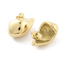 Ion Plating(IP) 304 Stainless Steel Teardrop Stud Earrrings&nbsp;EJEW-P258-06G