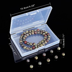天然のドラゴンブラッドジャスパービーズ連売り  ラウンド  8mm  穴：1mm  約46~48個/連  14.96インチ  1連売り/箱&nbsp;G-AR0001-56