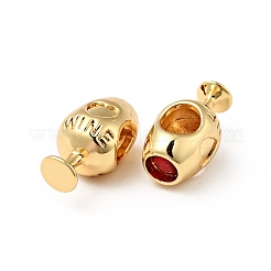 Rack Plating Brass European Beads&nbsp;KK-E060-05G