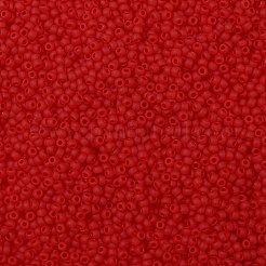 トーホー 11/0ラウンドビーズ  日本製シードビーズ  （5f）透明なフロストライトサイアムルビー  11/0  2.2mm  穴：0.8mm  約1110個/10g&nbsp;X-SEED-TR11-0005F