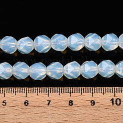 オパールビーズ連売り  多面カット  スターカットラウンドビーズ  7~8x6~7.5x6~7.5mm  穴：1mm  約48~49個/連  14.17~15.35''（36~39センチメートル）&nbsp;G-T139-8mm-49