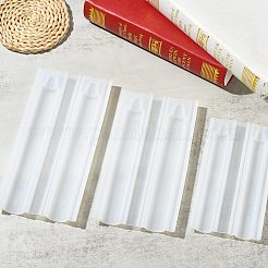 3個 3スタイル スムース レギュラー ラージ  中くらい  小さいです  長い円形キャンドルの茎のシリコン型  コラム  ホワイト  20.8×10×0.4cm&nbsp;ST-CJ0043-035