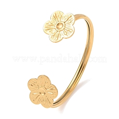304 Stainless Steel Open Cuff Bangles&nbsp;BJEW-F546-01A-G