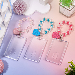 3Pcs 3 Colors Rectangle Acrylic Card Holders&nbsp;OFST-TA0001-05