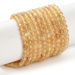 Natural Yellow Garnet Beads Strands&nbsp;G-Z129-C01-5mm-02