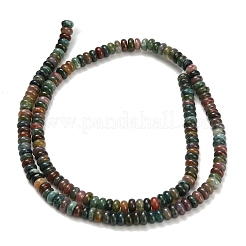 Natural Indian Agate Beads Strands&nbsp;G-Z110-B38-2x4mm
