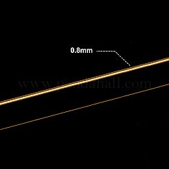 つや消し丸型アルミ線  ゴールド  20ゲージ  0.8mm  235 m /ロール&nbsp;AW-BC0003-30E-0.8mm
