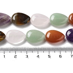 Natural Amethyst & Quartz Crystal & Green Aventurine & Rose Quartz & Red Agate & Tiger Eye Beads Strands&nbsp;G-P528-L13-01