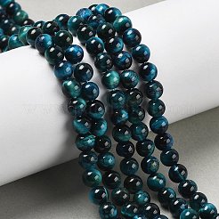 Grade AB Natural Tiger Eye Beads Strands&nbsp;G-B133-A02-6MM-07
