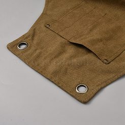 亜鉛合金エプロン付きキャンバス  家庭用掃除・調理用  淡い茶色  800x685x2.8mm&nbsp;AJEW-WH0481-799B