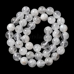天然レインボー ムーンストーン ビーズ 連売り  ラウンド  8~8.8mm  穴：1mm  約51個/連  14.96''（38cm）〜15.35''（39cm）&nbsp;G-D340-A01-8mm