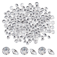 キュービックジルコニアカボション  グレードA  多面カット  ダイヤモンド  4x2.5mm  440個/セット&nbsp;ZIRC-FG0001-09B