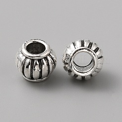 チベット風合金ヨーロピアンビーズ  大穴ビーズ  アンティークシルバー  ランタン  10x8mm  穴：4.8mm&nbsp;FIND-CJC0017-48D