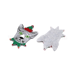 Christmas Theme Printing Acrylic Pendants&nbsp;BACR-N002-01L