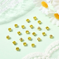 プレシオサ® マキシマ クリスタル 縫い付けカップ  チェコクリスタル  真鍮製爪付き台座付き  719 35 012 チャトン（丸）  ゴールドカラー  シトリン 80310個  ss12（3~3.2mm）&nbsp;Y-PRC-SS12-80310-G