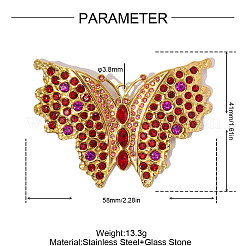 304 Stainless Steel with Rhinestone Big Pendants&nbsp;RB-OY001-29G-02