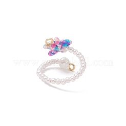 Synthetic Turquoise Cuff Rings&nbsp;RJEW-JR00903