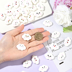 40Pcs 8 Styles Funny Opaque Resin Cabochons&nbsp;RESI-SC0036-69