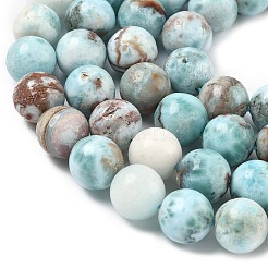 Natural Larimar Beads Strands&nbsp;G-C264-A01-12mm