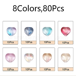 100Pcs 10 Colors Electroplate Glass Beads&nbsp;EGLA-YW0001-31