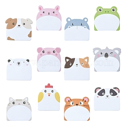 12Pcs 12 Styles Animal Theme Sticky Note&nbsp;ST-CJ0044-002