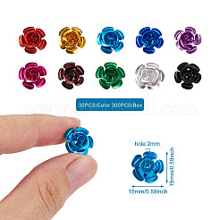 300pcs 10 colors Aluminum Cabochons&nbsp;MRMJ-FW0001-02