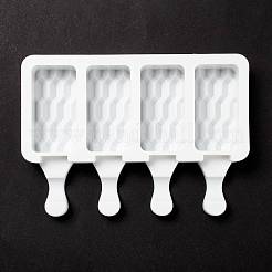 Food Grade DIY Rectangle Ice-cream Silicone Molds&nbsp;DIY-D062-04B