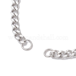 3mm 304ステンレススチールツイストチェーンブレスレットの作り方  変色しない  ステンレス鋼色  6-5/8インチ（16.9cm）&nbsp;AJEW-JB01440-02