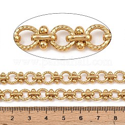 304 Stainless Steel Twist Ring Link Chains&nbsp;CHS-P025-04B-G