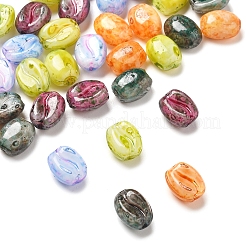 40Pcs 5 Colors Baking Paint Glass Seed Beads&nbsp;GLAA-FS0002-27