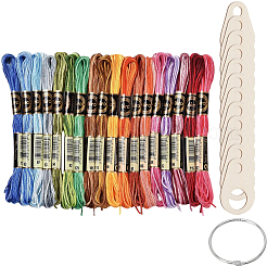 18 Skeins 6-Ply Polyester Embroidery Floss&nbsp;OCOR-CY0002-76
