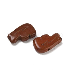 染色された合成ターコイズビーズ  ズニベア  ココナッツブラウン  12.5x20.5x5mm  穴：1.2mm&nbsp;GG-CBA79F7-01C