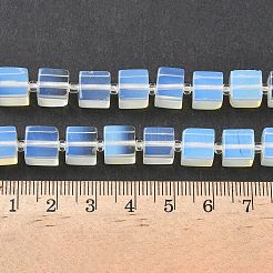 オパールビーズ連売り  キューブ  シードビーズで  8~8.5x8~8.5x8~8.5mm  穴：1.2mm  約38~39個/連  14.96''（38cm）〜15.35''（39cm）&nbsp;G-D338-A01