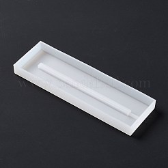 長方形の led アート ライト ディスプレイ ベース diy シリコーン金型  レジン型  UVレジン用  エポキシ樹脂工芸品作り  ホワイト  152x48x13mm&nbsp;DIY-C054-03