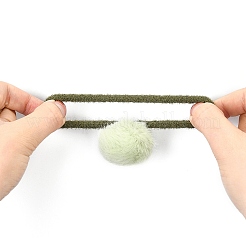 Imitation Wool Girls Hair Accessories&nbsp;OHAR-S190-17B